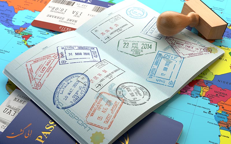 مهر در پاسپورت برای ویزا
