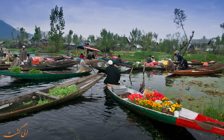 بازار گل شناور کشمیر