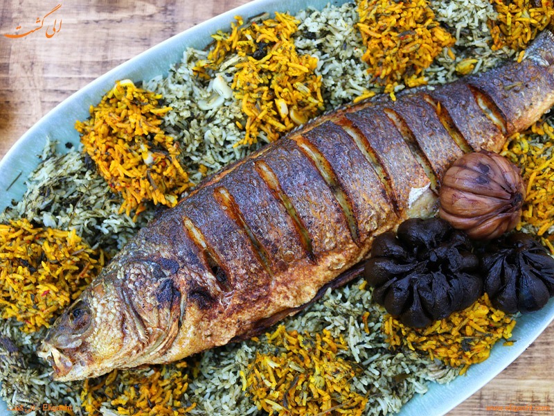 سبزی پلو با ماهی - غذاهای ایرانی - الی گشت