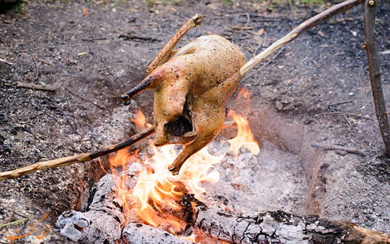 برشته کردن جوجه