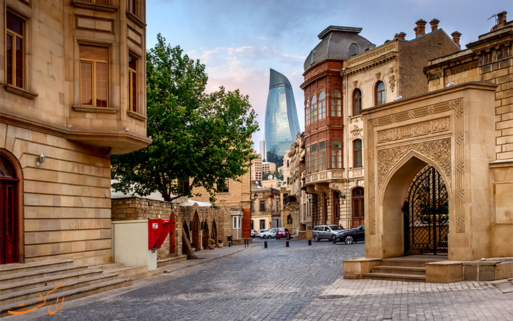 شهر قدیم باکو-بهترین مسیرهای زمینی