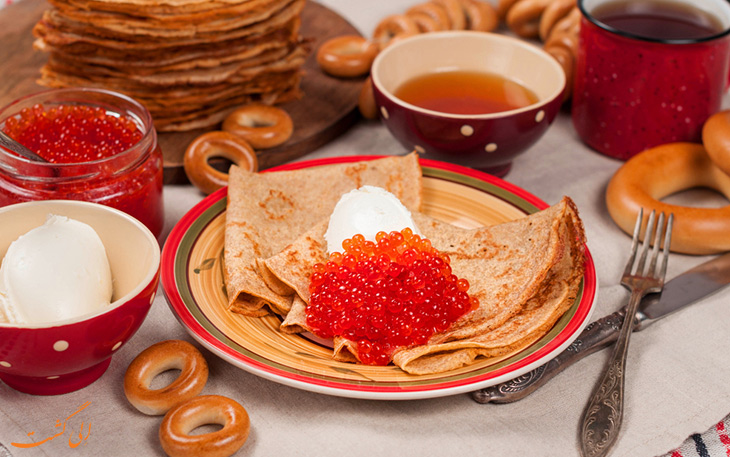 بلینی پنکیک روسی بلینی پنکیک روسی