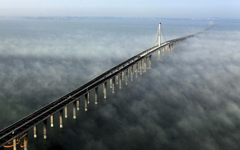 طولانی ترین پل بر روی آب دریا در چین