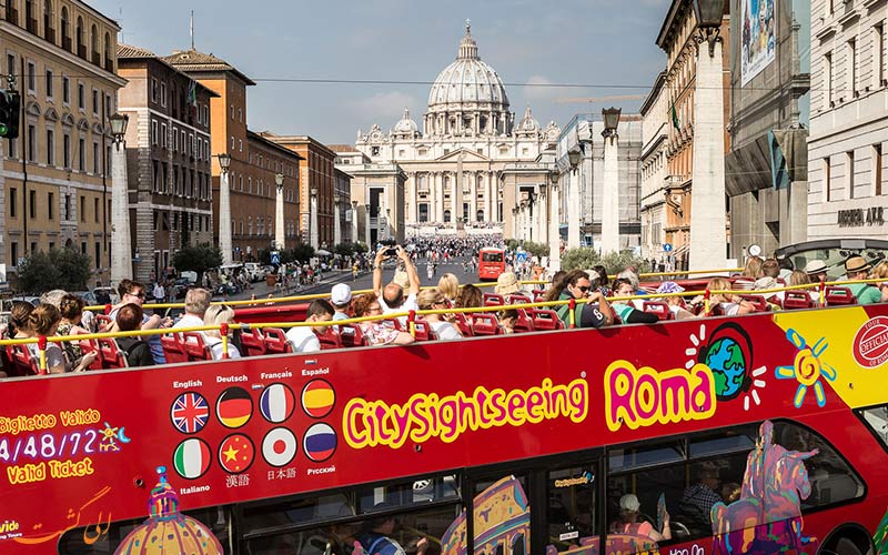تور اتوبوسی هاپ آن هاپ آف رم