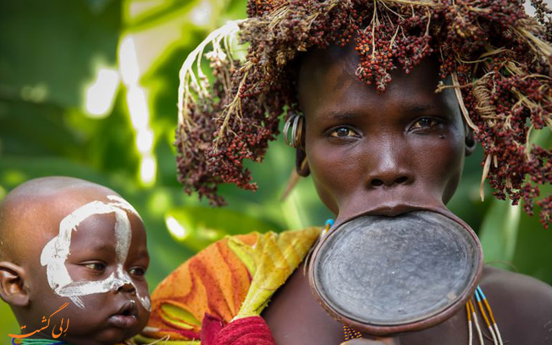 قبیله-سورما-اتیوپی-زنان