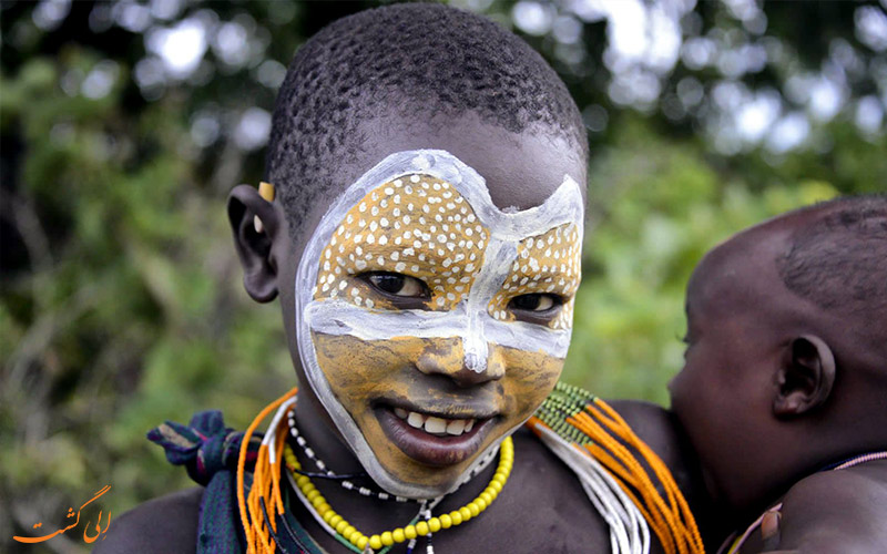 قبیله-سورما-اتیوپی-کودکان