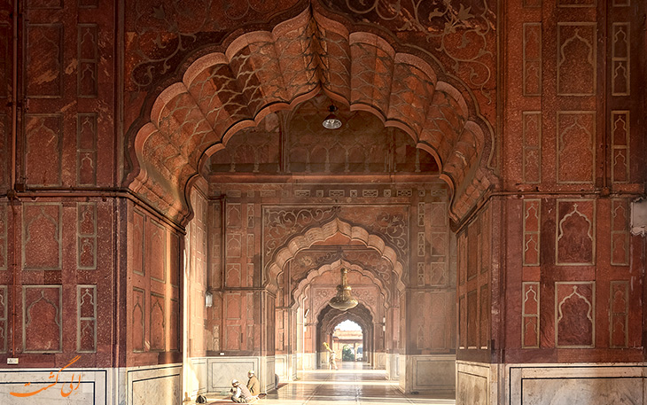 نمایی از مسجد جامع دهلی