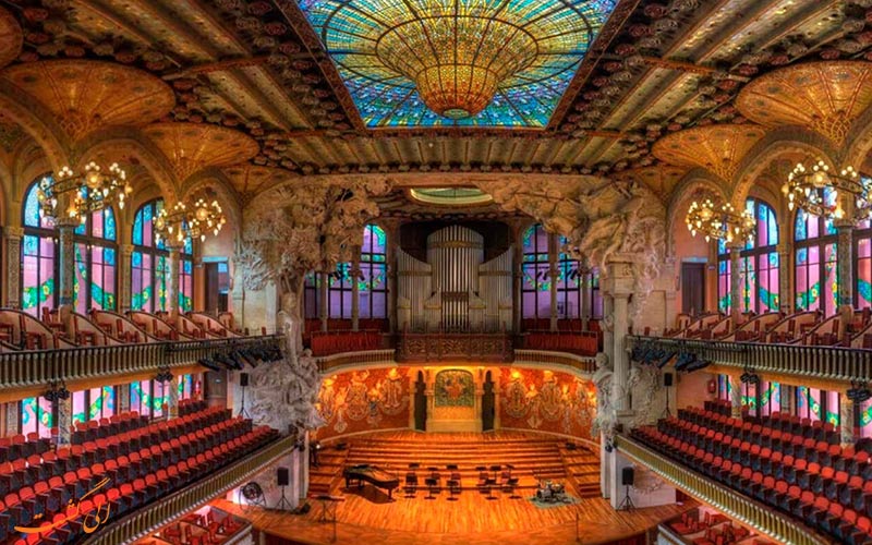 سالن کنسرت پائولا دلا موسیکا کتالانا، اسپانیا | Palau de la Música Catalana