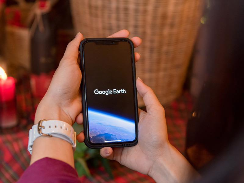 استفاده از گوگل ارث