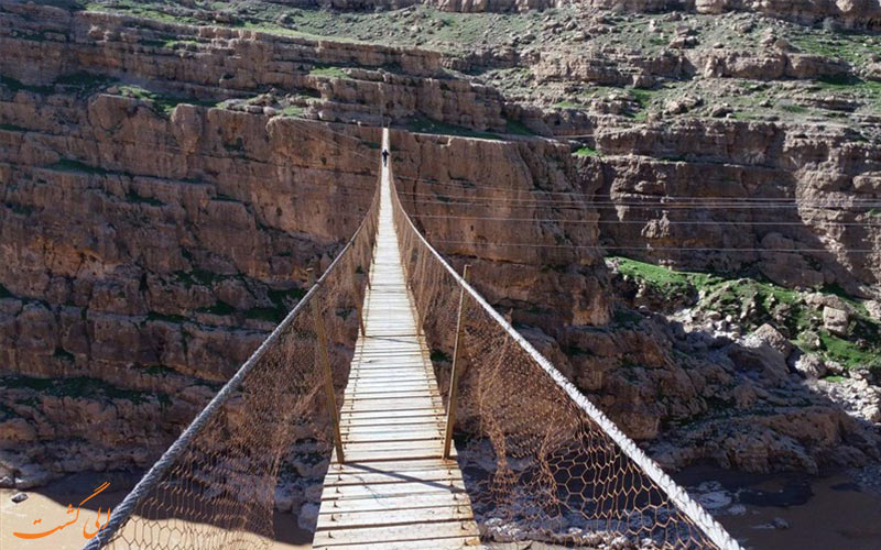 پل-معلق دره شهر که فرو ریخت
