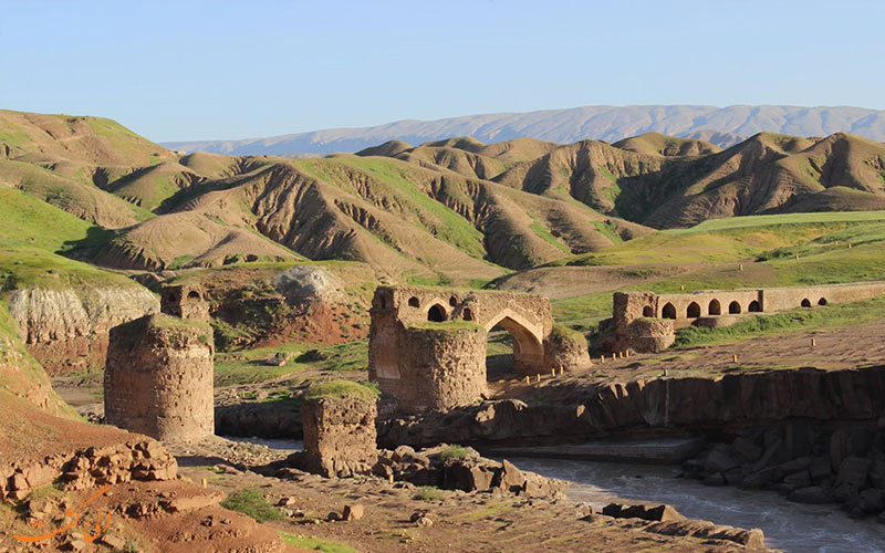 پل-گاومیاشن در دره شهر ایلام