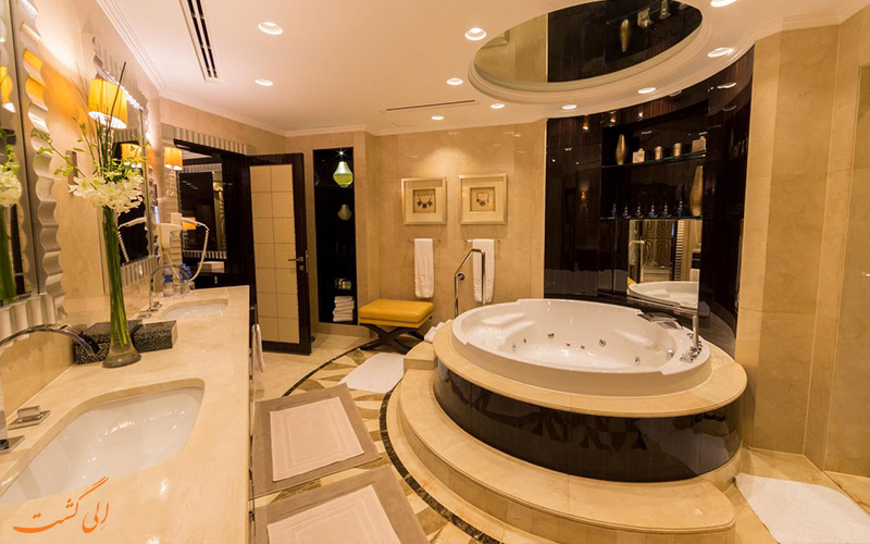 حمام اتاق های هتل رودا البوستان دبی