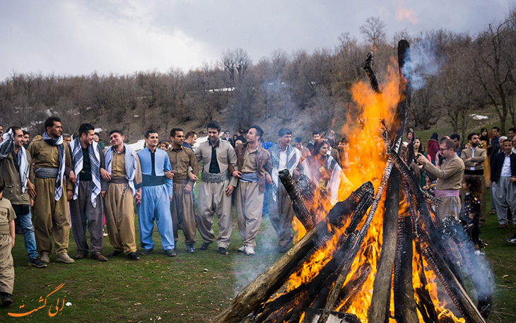 آیین چهارشنبه سوری در کردستان