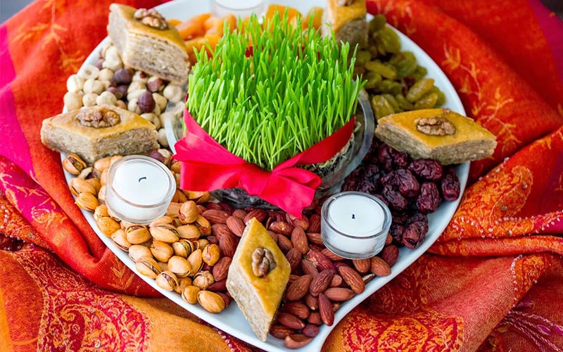 سفره هفت سین-نوروز در گرجستان سفره هفت سین-نوروز در گرجستان