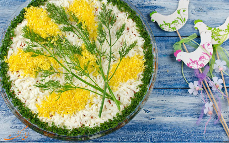 سالاد میموسا روسی سالاد میموسا روسی