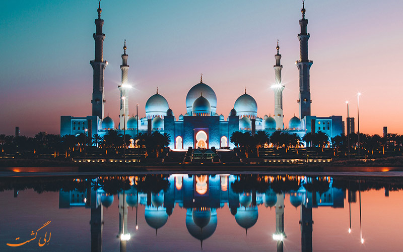 غروب مسجد شیخ زاید غروب مسجد شیخ زاید