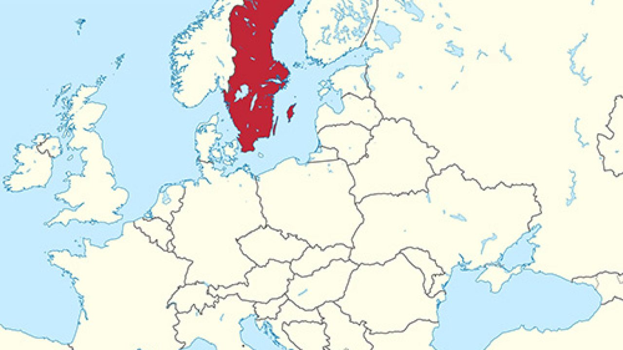 عکس نقشه کشور سوئد