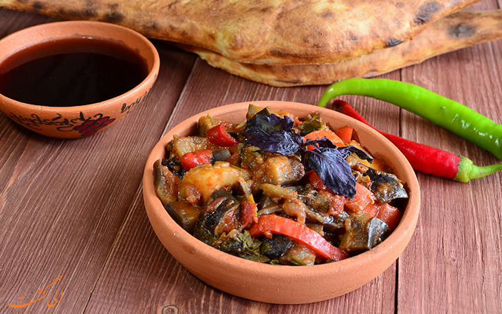آجاپساندالی غذای گرجی آجاپساندالی غذای گرجی
