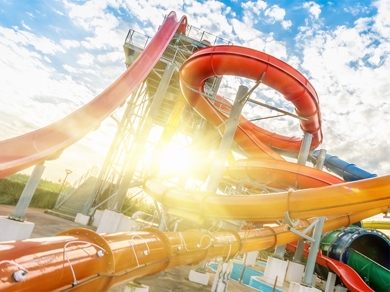 پارک آبی در شهر چشمه تریه - الی گشت