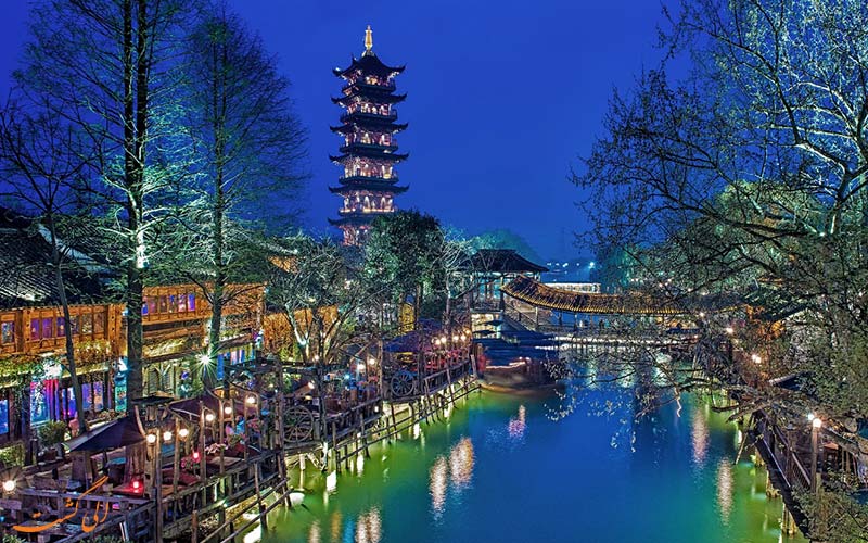 جاذبه های دیدنی و شبانه ووژن، شهر آبی چین