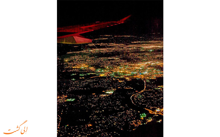 تصاویر هوایی از شهرها ، منظره ای بی نظیر از درون هواپیما