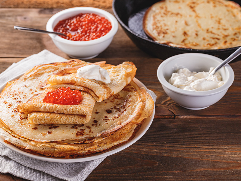 بلینی از بهترین غذاهای روسیه
