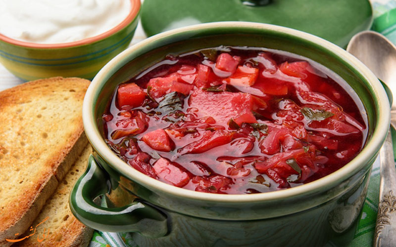 بورشت از بهترین غذاهای روسیه بورشت از بهترین غذاهای روسیه