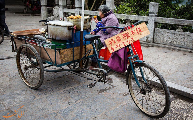 غذاهای خیابانی در شهر یانگشو چین