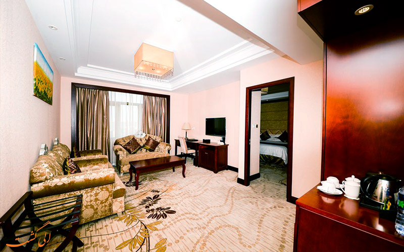 فضای نشیمن اتاق ها در هتل شاهای اینترنشنال شانگهای