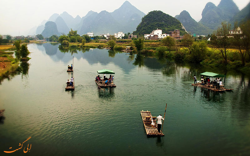 کروز رودخانه لی در شهر یانگشو چین