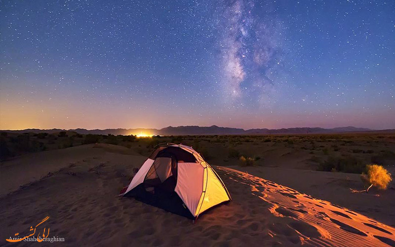 کویر-مرنجاب برای رصد آسمان شب