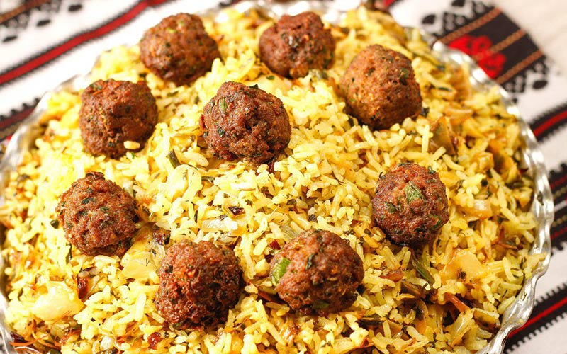 پلو مخلوط مشهدی