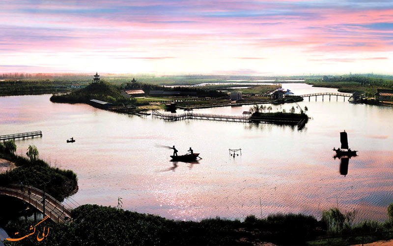 دریاچه مروارید در جزیره چونگ‌مینگ شانگهای