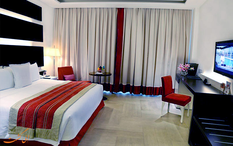 یکی از اتاق های هتل ولکام دوارکا دهلی نو