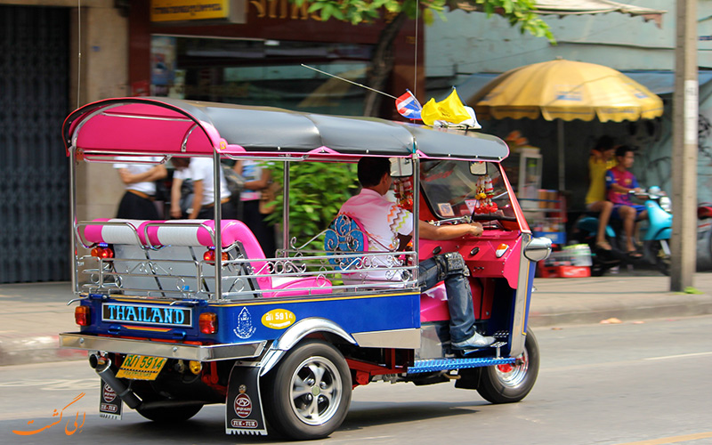 توک توک نماد حمل و نقل عمومی در بانکوک