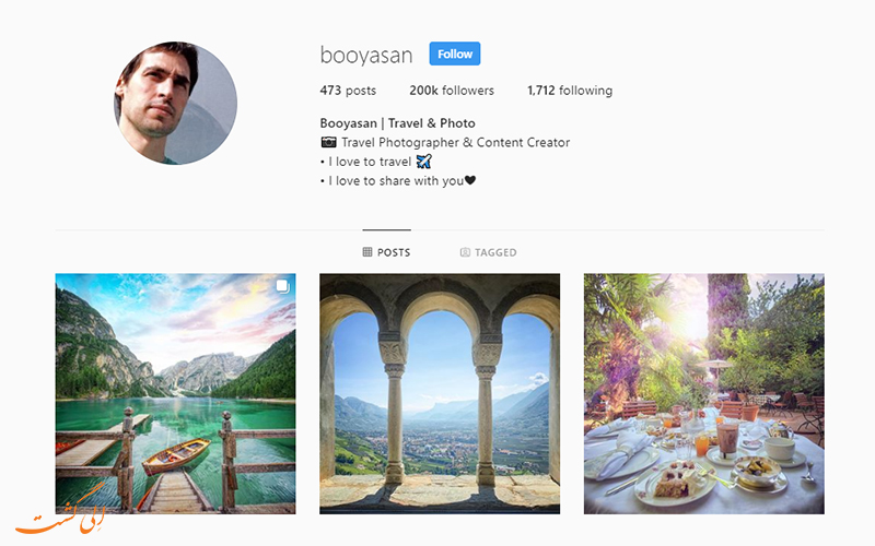 صفحه اینستاگرام بویاسان @Booyasan
