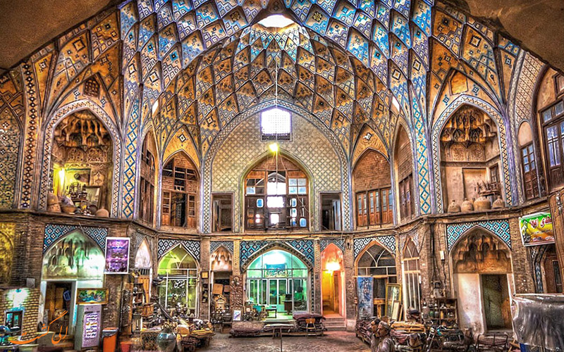 معماری چشم نواز کاروانسرای امین الدوله در کاشان معماری چشم نواز کاروانسرای امین الدوله در کاشان