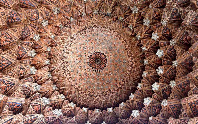 نمایی از سقف بازار شاهی نمایی از سقف بازار شاهی