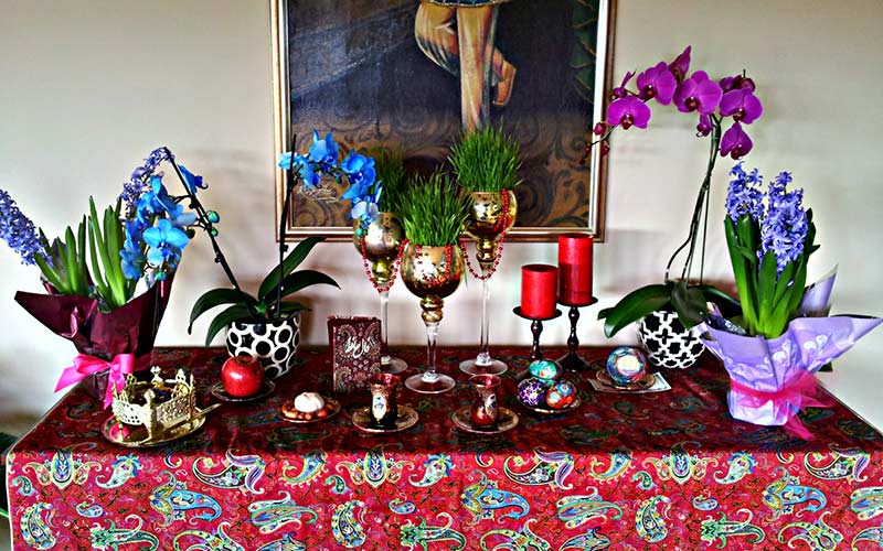 نمایی از سفره هفت سین نمایی از سفره هفت سین