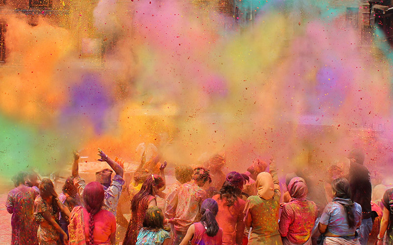 فستیوال رنگ ها در هند
