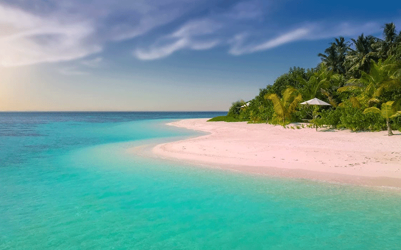 ساحل جزیره هاربور، جزیره مینیاتوری (باهاما)