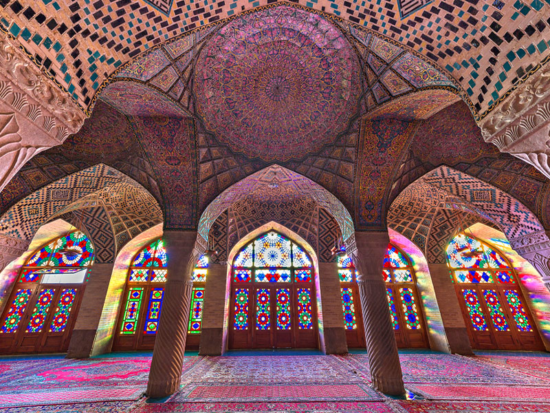 تزیینات معماری مسجد نصیرالملک - الی گشت