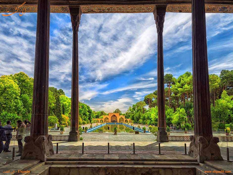 باغ چهلستون اصفهان - باغ های مشهور ایرانی - الی گشت
