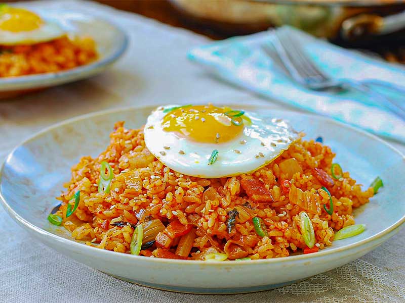 برنج سرخ شده غذای کره ای