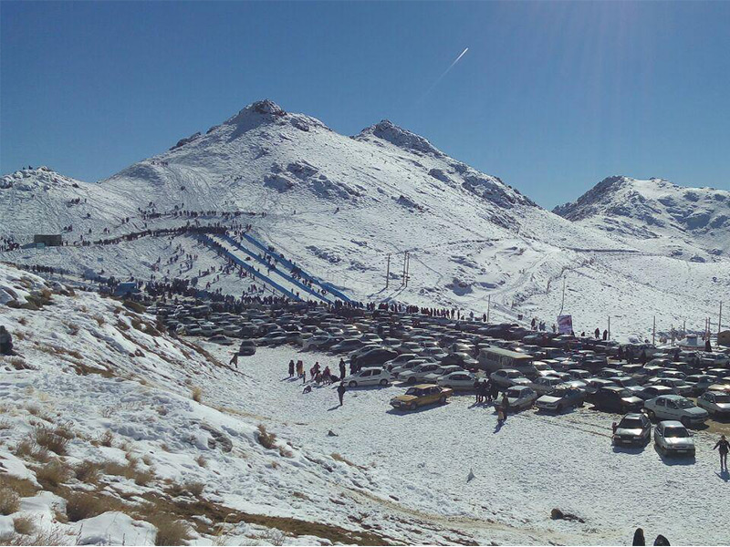 کوه های یزد - پیست اسکی سخوید یزد