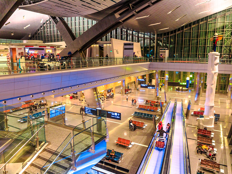 لابی فرودگاه بین المللی قطر 