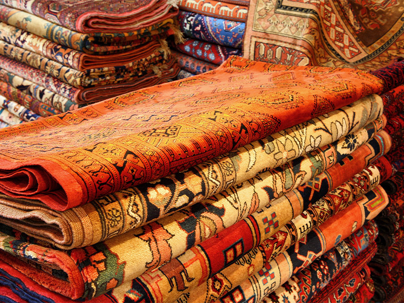 رنگ فرش های ایرانی