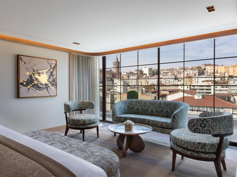  اتاق‌های هتل جی دبلیو ماریوت استانبول
