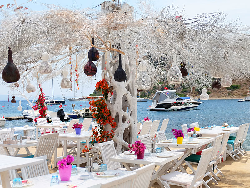 رستوران های متنوع شهر بدروم