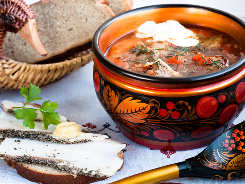 آشنایی با غذاهای روسی